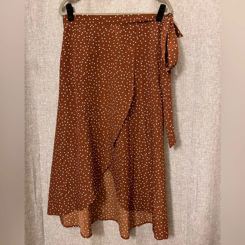 New choice Women’s Boho Midi Wrap Split Skirt Size Medium M